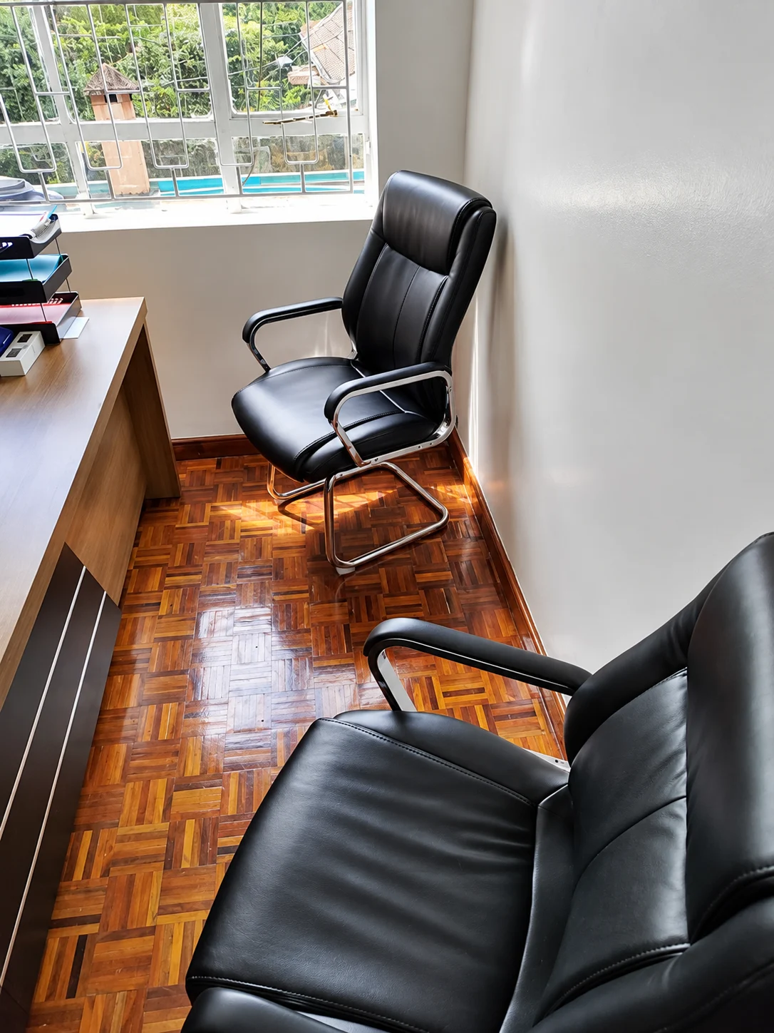 Consultation seating at the firm's office